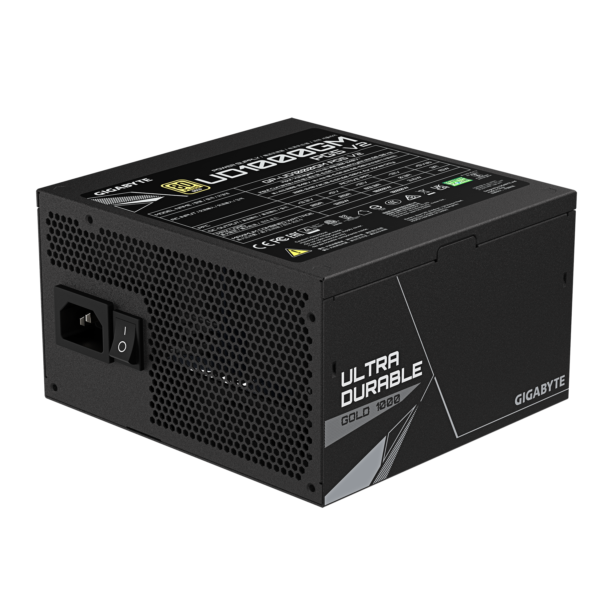 Maitinimo blokas GIGABYTE GP-UD1000GM, 1000 W, 80 PLUS Gold