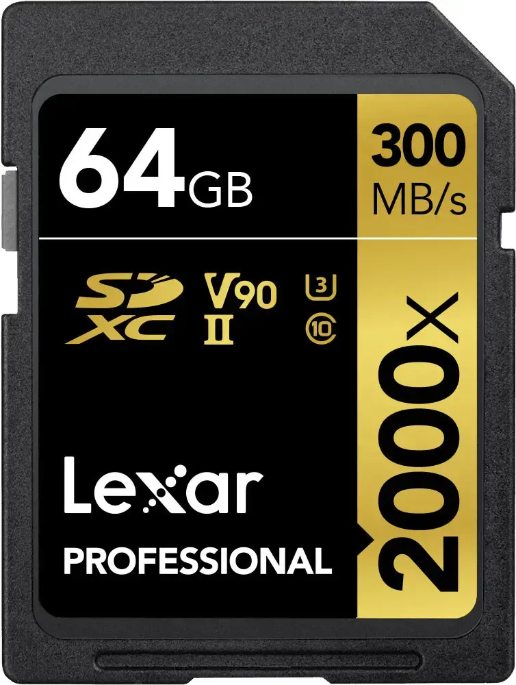 "Lexar" atminties kortelė SDXC 64GB Professional 2000x UHS-II U3 V90
