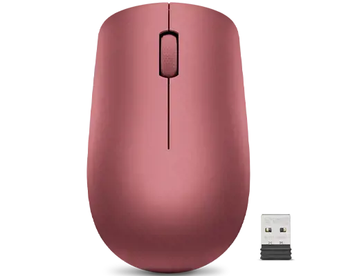 Lenovo 530, dvipusis, optinis, RF belaidis, 1200 DPI, raudonas