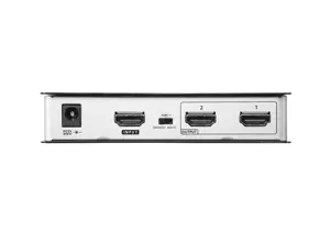 ATEN 2 prievadų "True 4K at 60Hz (4:4:4)", HDMI skirstytuvas, HDMI, 2x HDMI, 4096 x 2160 taškų, juoda, metalas, 4K Ultra HD