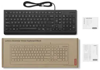 Lenovo Keyboard | Essential | Keyboard | Wired | Lithuanian | Black