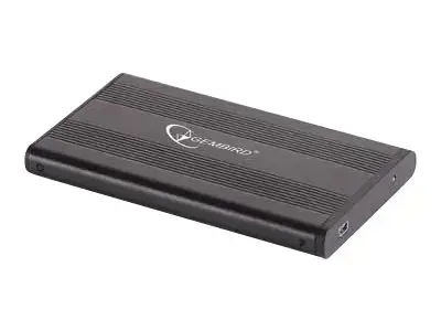 GEMBIRD EE2-U2S-5 HDD/SSD korpusas Gembird, skirtas 2,5 SATA - USB 2.0, aliuminis, juodas