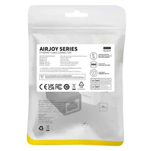Baseus AirJoy Series Ethernet cable connector RJ-45 2 pcs - black