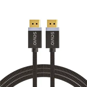 SAVIO DISPLAYPORT (M) - DISPLAYPORT (M) V1.4 KABELIS