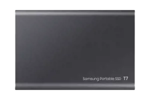 "Samsung" nešiojamasis SSD diskas T7, 1000 GB, C tipo USB, 3.2 Gen 2 (3.1 Gen 2), 1050 MB/s, apsauga nuo slaptažodžio, pilkas