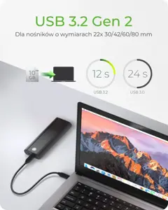 ICYBOX IB-1807MT-C31 Išorinis korpusas M.2 NVMe SSD USB 3.2 Gen 2 Type-C