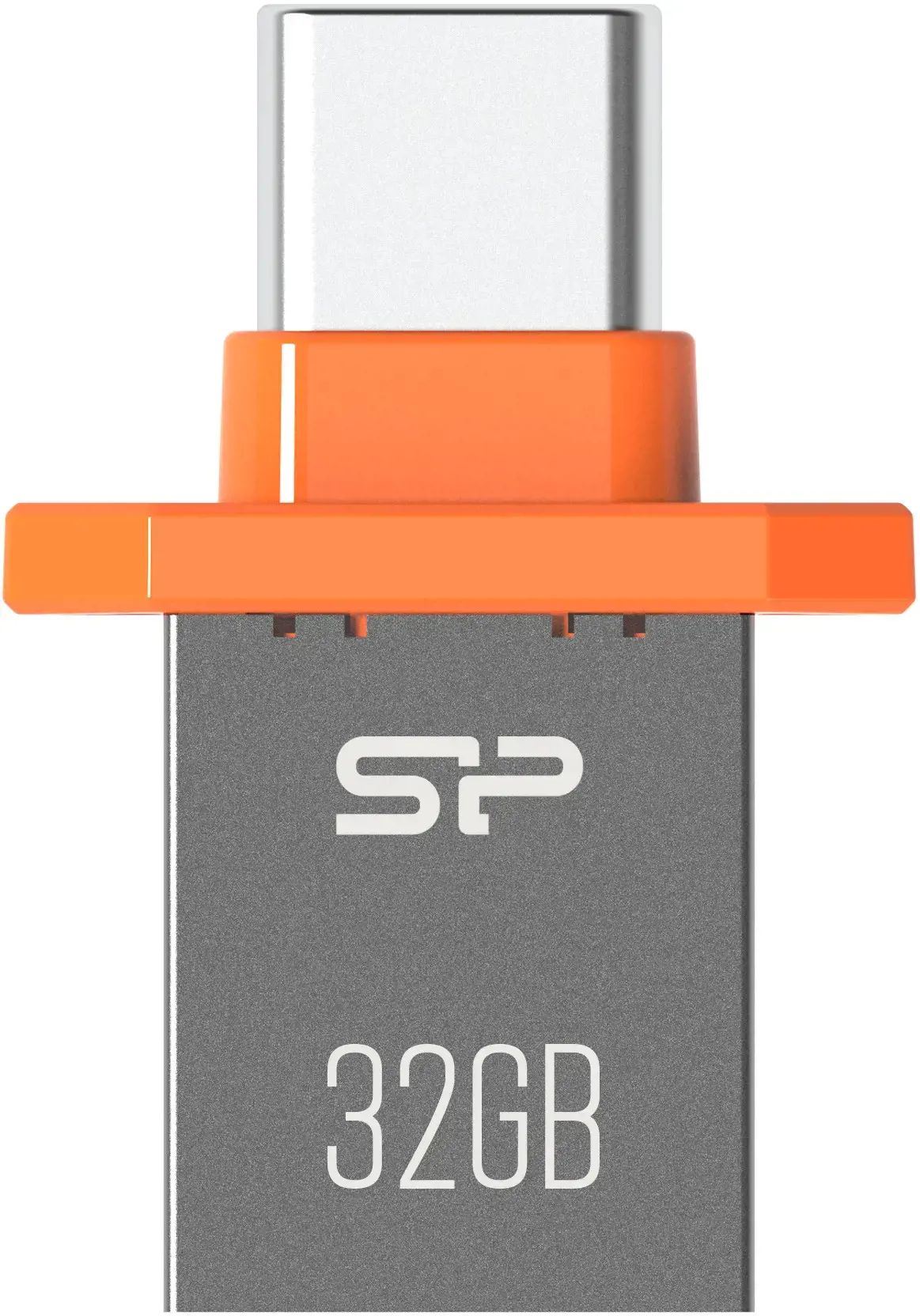 "Silicon Power Mobile C21", 32 GB, A tipo USB / C tipo USB, 3.2 Gen 1 (3.1 Gen 1), be dangtelio, 2,5 g, pilka, oranžinė