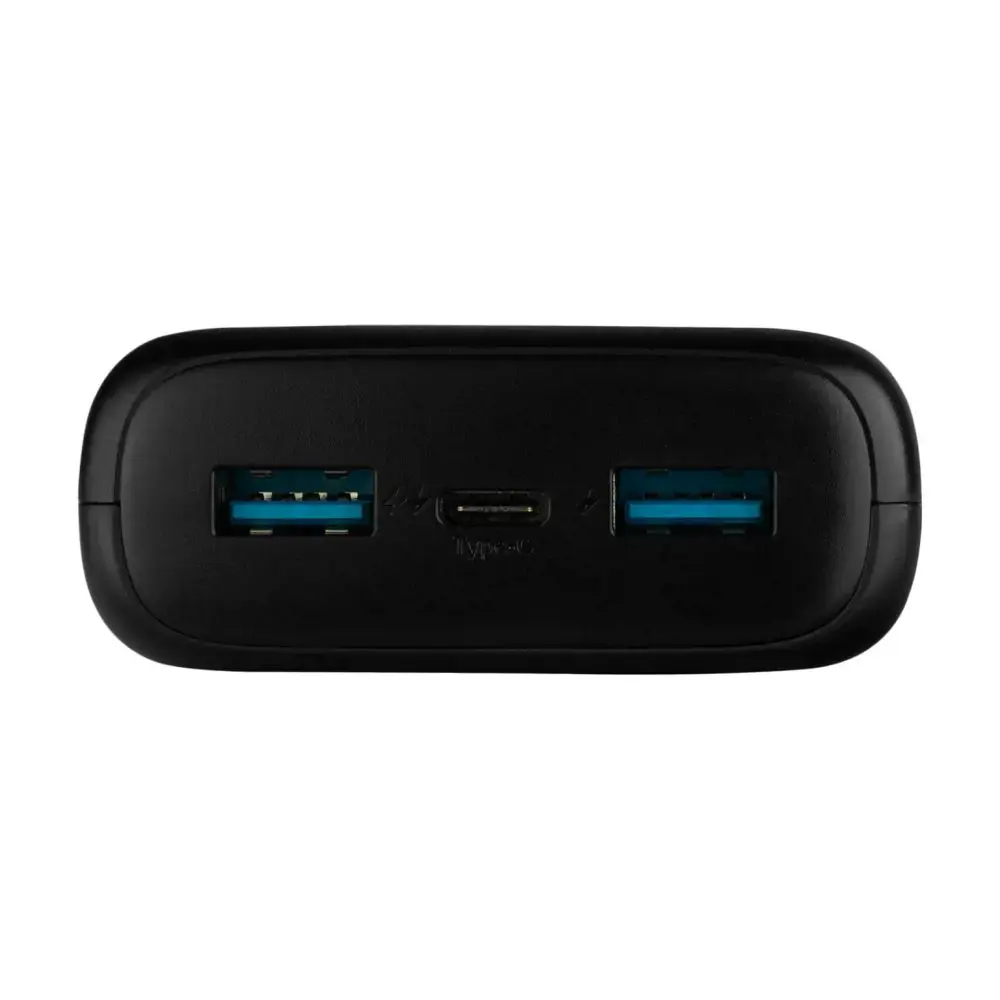 Fiksuotas "Zen" 20000 mAh maitinimo bankas, juodas