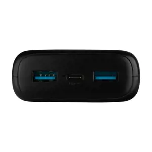 Fiksuotas "Zen" 20000 mAh maitinimo bankas, juodas