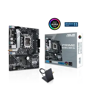 ASUS PRIME H610M-A WIFI D4, "Intel", LGA 1700, "Intel® Celeron®", "Intel® Core™ i3", "Intel® Core™ i5", "Intel® Core™ i7", "Intel® Core™ i9",..., DDR4-SDRAM, 64 GB, DIMM