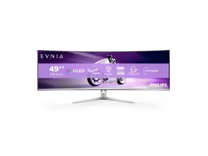 Philips Evnia 8000 49M2C8900L/00, 124.2 cm (48.9"), 5120 x 1440 pixels, Dual QHD, QDOLED, 0.03 ms, White