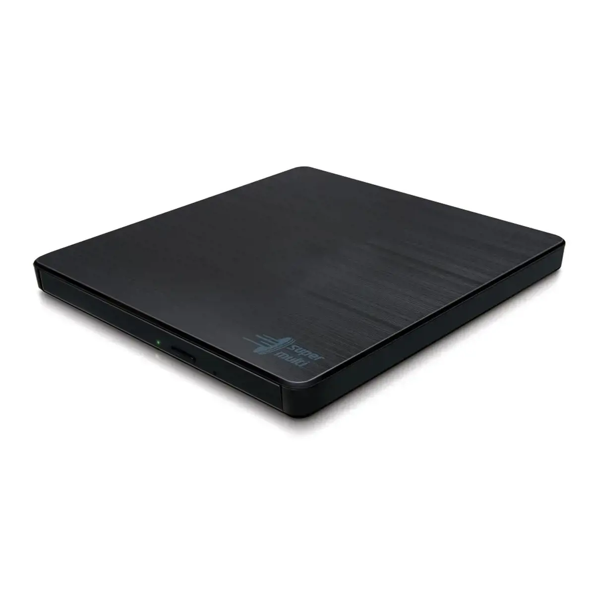 "Hitachi-LG Slim" nešiojamasis DVD įrašymo įrenginys, juodas, dėklas, stalinis/nešiojamasis kompiuteris, DVD±RW, USB 2.0, 60000 h