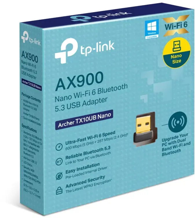 TP-Link Archer TX10UB Nano Bluetooth 600 Mbit/s