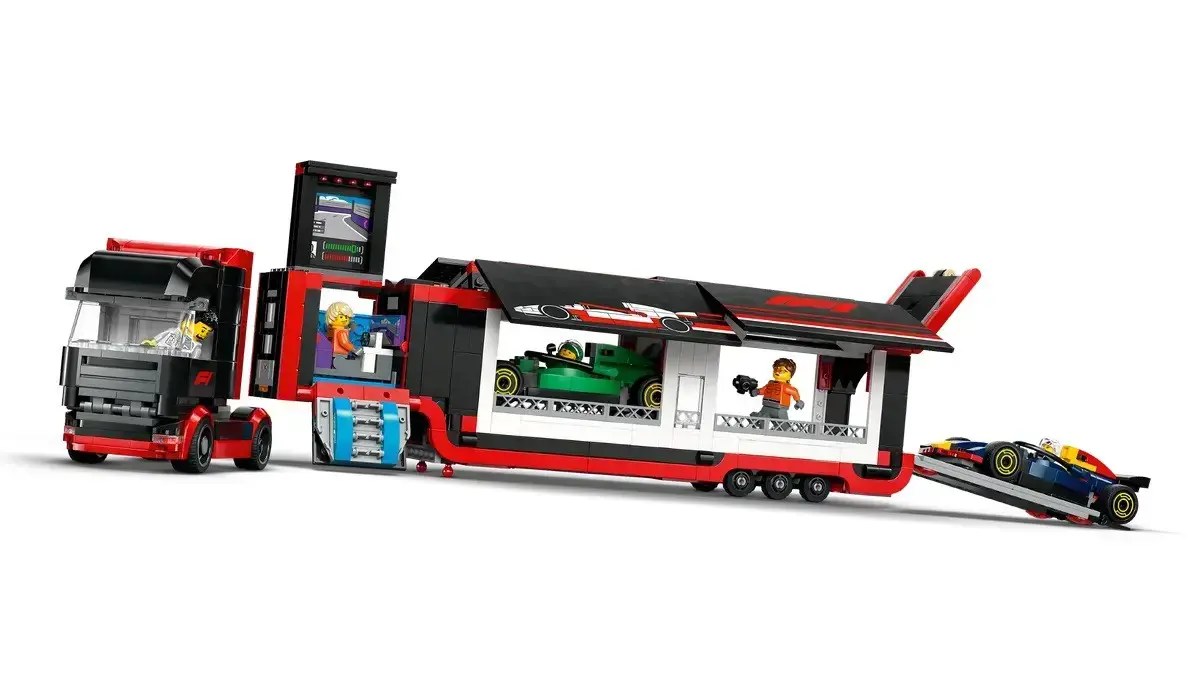 LEGO CITY 60445 F1 - Truck with RB20 & AMR24 F1 Cars