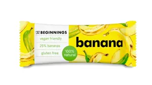 Veganiškas batonėlis THE BEGINNINGS su bananais, 40 g