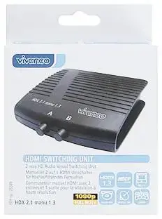 "Vivanco" jungiklis HDMI 2 prievadų (25349)