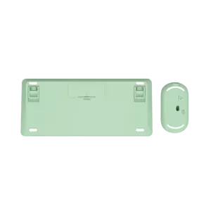 "Trust Lyra", mini, RF belaidis + "Bluetooth", žirklinis klavišų jungiklis, QWERTY, žalias, pelė pridedama