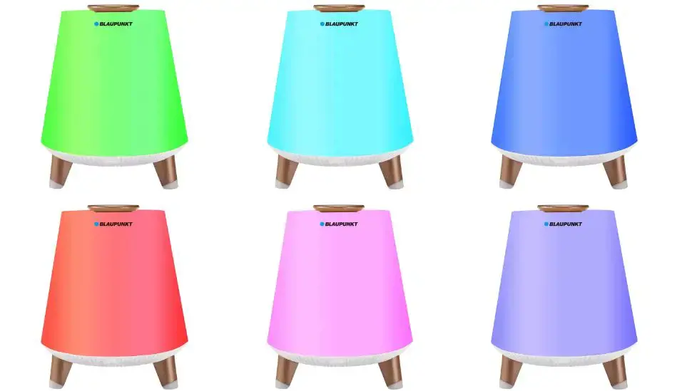 Blaupunkt portable Bluetooth speaker BT25LAMP white