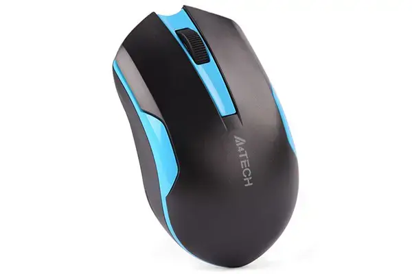 A4-TECH A4TMYS46037 Pelė A4TECH V-TRACK G3-200N-1 Black+Blue WRLS