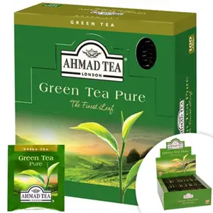 Žalioji arbata Ahmad Alu Green Pure folijos vokeliuose (100 vnt)