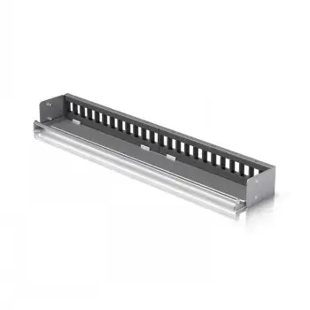 UBIQUITI 24-PORT BLANK KEYSTONE PATCH PANEL. STANDALONE INSERT THAT CAN BE EASILY INSTALLED INTO AN EXISTING NETWORK EQUIPMENT RACK TO CREATE A CLEAN, UNIFORM AESTHETIC