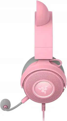 "Razer" laidinės, per ausis, kvarco, žaidimų ausinės, "Kraken V2 Pro", "Kitty Edition