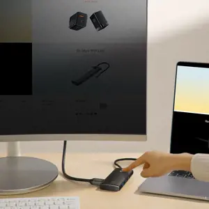 Baseus Lite Series Hub 6w1 USB-C to 2x USB 3.0 + USB-C + HDMI + SD|TF (black)