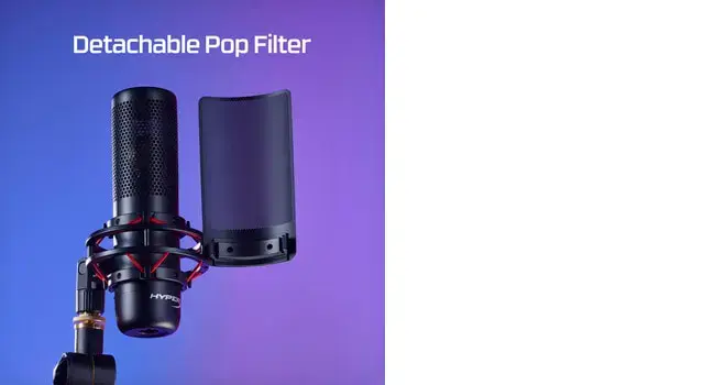 "HyperX ProCast" mikrofonas, -38 dB, 123 dB, 75 dB, 80 Hz, laidinis, XLR-3