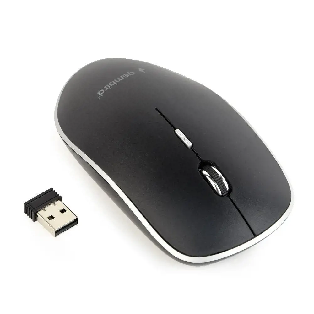 GEMBIRD MUSW-4B-01 Gembird Belaidė optinė pelė MUSW-4B-01, 1600 DPI, nano USB, juoda