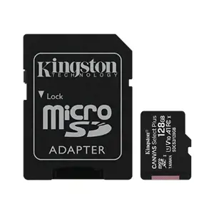 Kingston 128GB microSDXC Canvas Select Plus 100R A1 C10 Card + ADP EAN: 740617298703