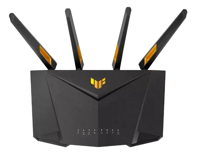 ASUS TUF-AX4200, "Wi-Fi 6" (802.11ax), dviejų dažnių (2,4 GHz / 5 GHz), Ethernet LAN, juodas, stalinis maršrutizatorius
