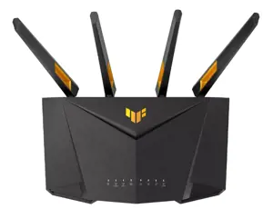 ASUS TUF-AX4200, "Wi-Fi 6" (802.11ax), dviejų dažnių (2,4 GHz / 5 GHz), Ethernet LAN, juodas, stalinis maršrutizatorius
