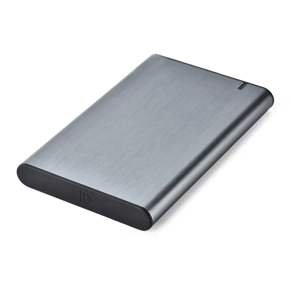 GEMBIRD EE2-U3S-6-GR HDD/SSD disko korpusas 2,5 colio su C tipo USB prievadu USB 3.1 šlifuotas aliuminis, pilkas