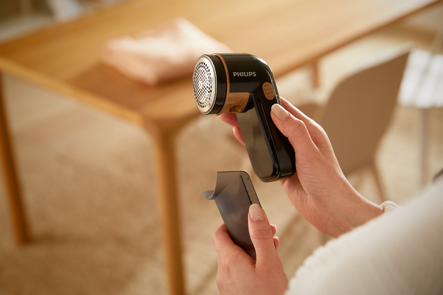 "Philips" pašalina audinių tabletes Audinių skustuvas, juodas, šarminis