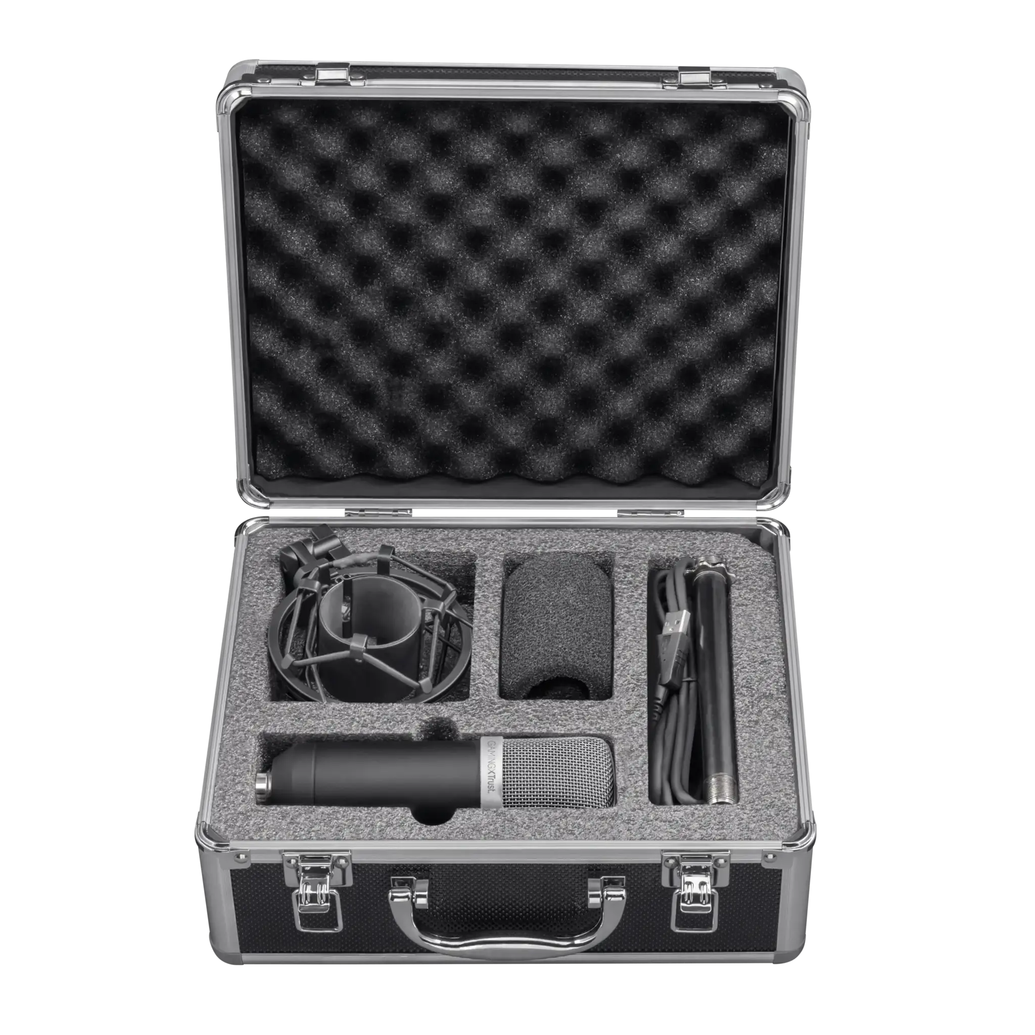 Trust 21753, Studijos mikrofonas, 20 - 20000 Hz, kardioidinis, laidinis, USB, juodas