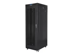 Lanberg Rack cabinet 19" free-standing 27U/800x1200 (flat pack) with mesh door lCD, black | Lanberg