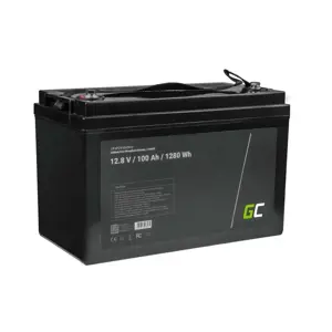 GREENCELL akumuliatorius ličio geležies fosfato LiFePO4 12,8 V 100 Ah