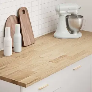 virtuvės stalviršis 140x63,5x2,7 cm ąžuolo masyvo stačiakampis