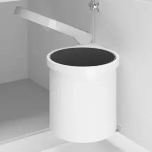 Įmontuojama virtuvės šiukšliadėžė, plastikas, 8l