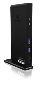 ICY BOX IB-DK2251AC Daugiafunkcinė nešiojamųjų ir asmeninių kompiuterių prijungimo stotelė