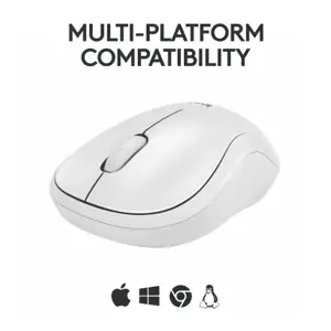 "Logitech M240", dvipusis, "Bluetooth", baltas