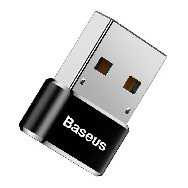 "Baseus" adapteris iš USB Type-C į USB Black (juodas)