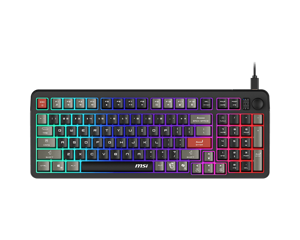 MSI FORGE GK110 US | Gaming keyboard | Wired | US | Black | USB 2.0 | Membrane