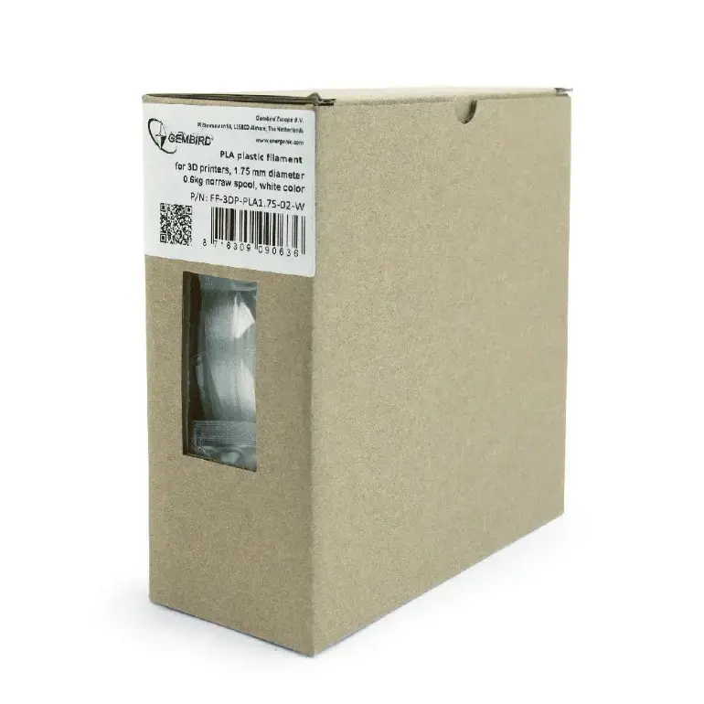 GEMBIRD 3DP-PLA+1.75-02-W Gembird PLA-plus White 1,75mm 1kg