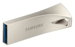 "Samsung" MUF-128BE, 128 GB, A tipo USB, 3.2 Gen 1 (3.1 Gen 1), 300 MB/s, be dangtelio, sidabrinės spalvos