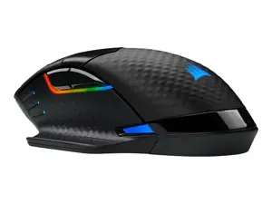 CORSAIR DARK CORE RGB PRO belaidė FPS/MOBA žaidimų pelė su SLIPSTREAM technologija, juodos spalvos, apšviesta RGB LED 18000 DPI, optinė (ES)