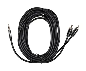 Kabelis 2xRCA (Cinch) lizdas su 3,5 mm jungtimi Vention BCFBJ 5 m (juodas)