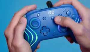 Turtle Beach wired controller Afterglow Wave Nintendo Switch 2, blue