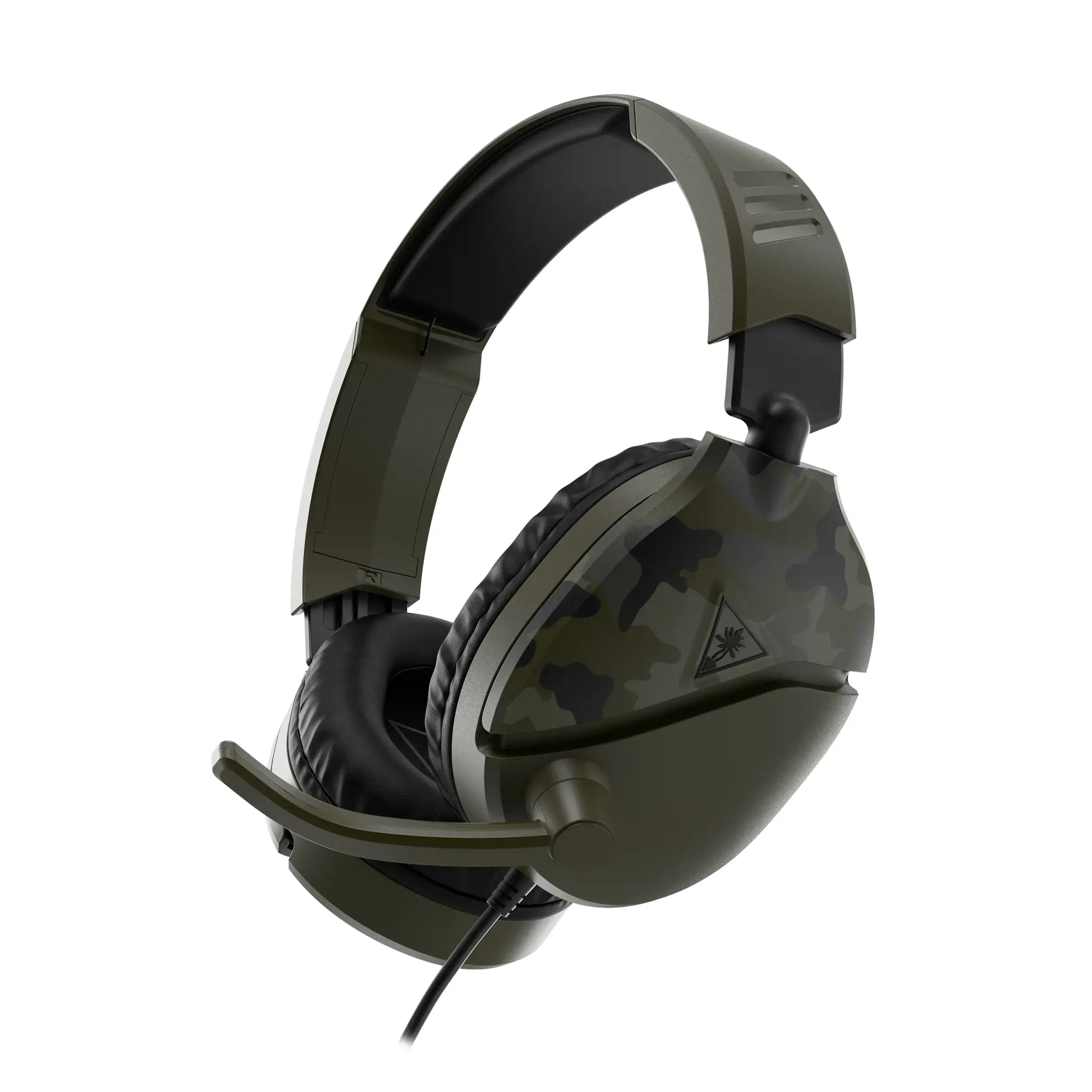 "Turtle Beach Recon 70 Green Camo" žaidimų ausinės - "Camo Green", laidinės, žaidimų, 20 - 20000 Hz, 485,3 g, ausinės, juodos, žalios