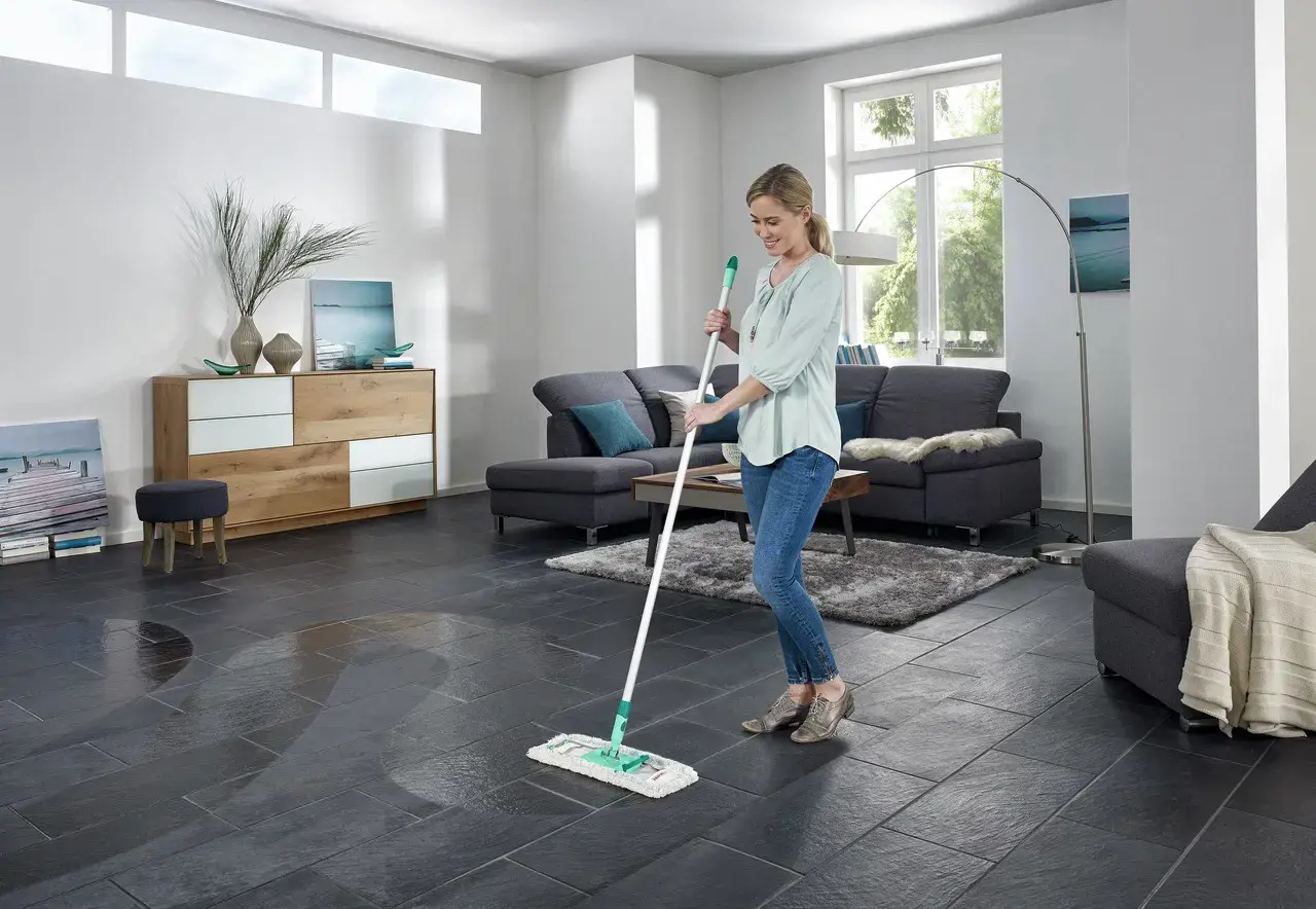 Leifheit Profi XL cotton plus mop Cotton/Fiber Grey, Turquoise, White